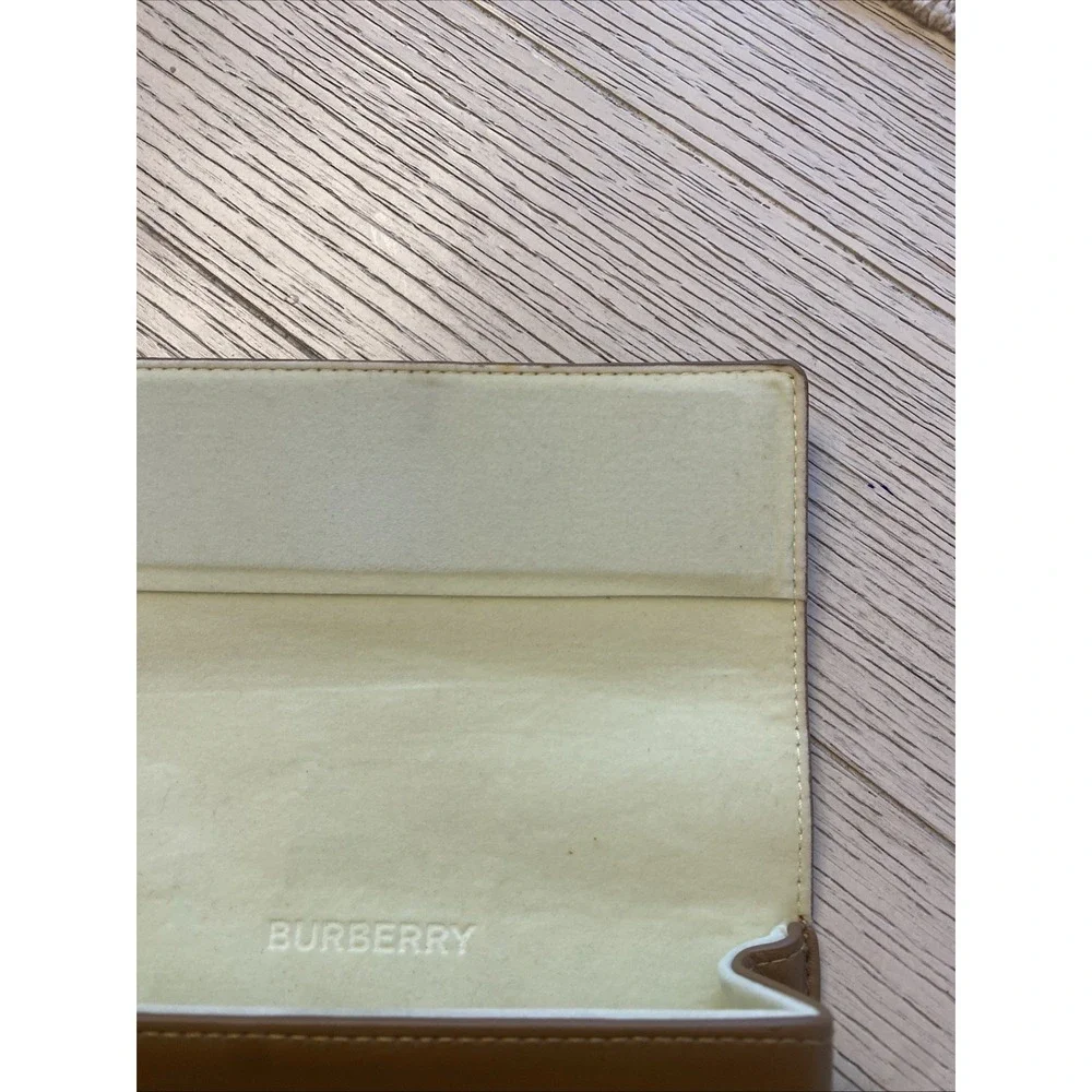 Burberry Tan Hard Eyeglass & Sunglasses Case, Unisex Protective Hard Case